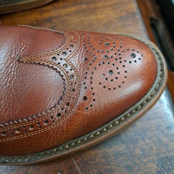 Florsheim by Duckie Brown Wingtip Dress Boots Brogue Leather Mens size 10 D - Picture 11 of 13